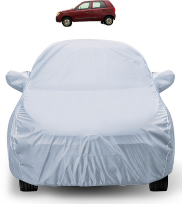 Auto Hub Car Cover For Maruti Alto 800 (With Mirror Pockets)(Silver)