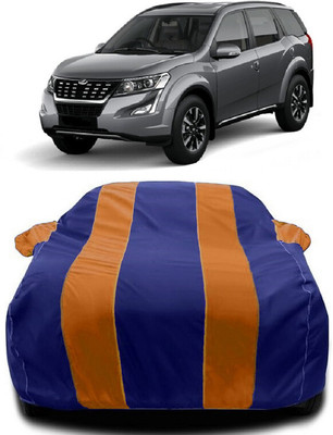 Autoprime Car Cover For Mahindra XUV500 W7 Diesel (With Mirror Pockets)(Orange, Blue)