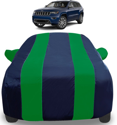 Auto Hub Car Cover For Jeep Compass (With Mirror Pockets)(Green)