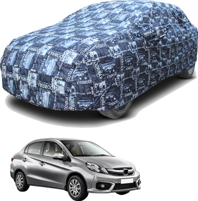 SS FOR YOUR SMART NEEDS Car Cover For Honda Amaze (With Mirror Pockets)(Blue)