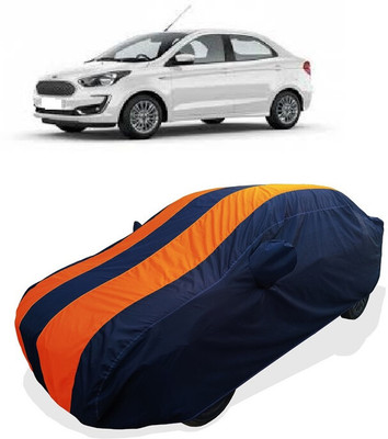 Coxtor Car Cover For Ford Figo Aspire Titanium Diesel (With Mirror Pockets)(Orange)