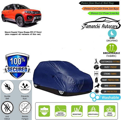 Tamanchi Autocare Car Cover For Maruti Suzuki Vitara Brezza ZXI AT Petrol(Blue)