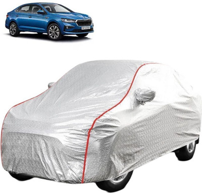 HMS Car Cover For Skoda Slavia (With Mirror Pockets)(Silver, For 2020, 2021, 2022, 2023, 2024 Models)