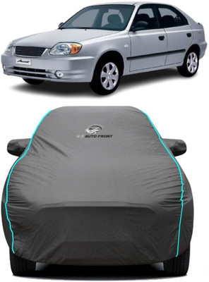 NG Auto Front Car Cover For Hyundai Accent(Grey, Blue)