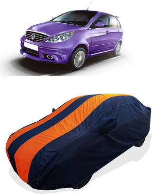 Coxtor Car Cover For Tata Indica D90 (With Mirror Pockets)(Orange)