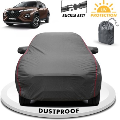 FABTEC Car Cover For Maruti Suzuki Fronx (With Mirror Pockets)(Grey, For 2015, 2016, 2017, 2018, 2019, 2020, 2021, 2022, 2023, 2024 Models)