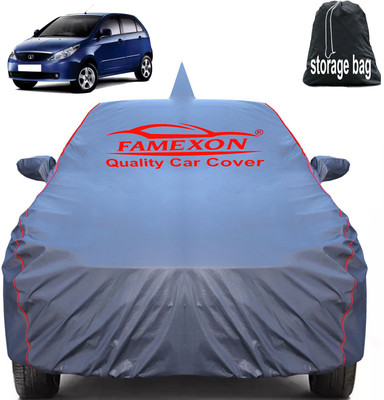 FAMEXON Car Cover For Tata Vista (With Mirror Pockets)(Grey)