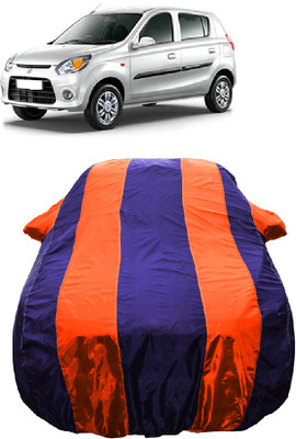 Wegather Car Cover For Maruti Suzuki Alto 800 Std Optional (With Mirror Pockets)(Orange)