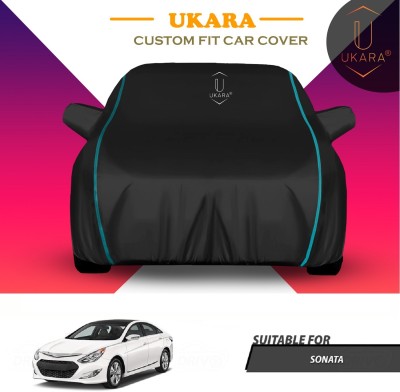 Ukara Car Cover For Hyundai Sonata (With Mirror Pockets)(Black)