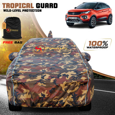 AUTOMOZEXO Car Cover For Tata Nexon (With Mirror Pockets)(Multicolor)
