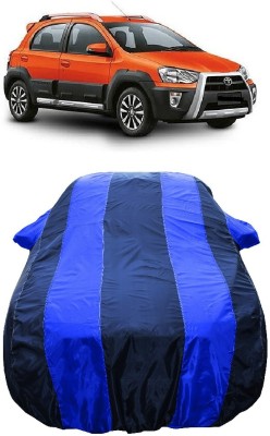 Wegather Car Cover For Toyota Etios Cross 1.5L V Petrol (With Mirror Pockets)(Blue)