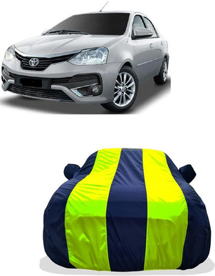 Tricway Car Cover For Toyota Platinum Etios 1.4 VXD (With Mirror Pockets)(Yellow)