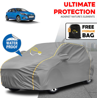 APNEK Car Cover For Hyundai Elite i20, Elite i20 2020, Elite i20 Asta 1.2, Elite i20 Asta 1.4 CRDi, Elite i20 Asta Option 1.2, Elite i20 Asta Option 1.4 CRDi, Elite i20 Asta Option CVT Petrol (With Mirror Pockets)(Grey)