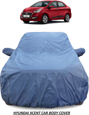 AUTOFIT Car Cover For Hyundai Xcent (With Mirror Pockets)(Blue)