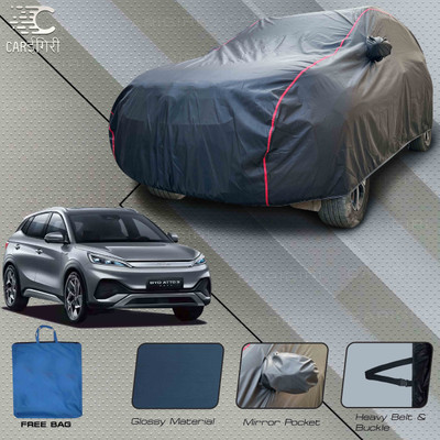 Carigiri Car Cover For BYD ATTO 3 (With Mirror Pockets)(Grey, Red, For 2022, 2023, 2024 Models)