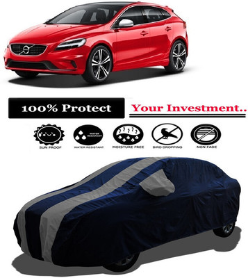 Amexride Car Cover For Volvo V40 D3 R-Design (With Mirror Pockets)(Grey)