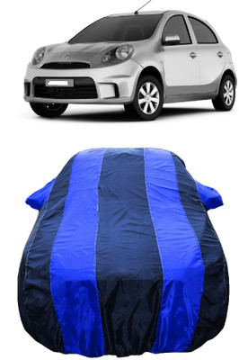 Wegather Car Cover For Nissan Micra Active (With Mirror Pockets)(Blue)