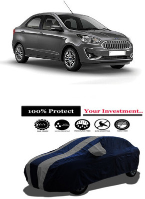 Amexride Car Cover For Ford Figo Aspire Trend Plus Petrol (With Mirror Pockets)(Grey)