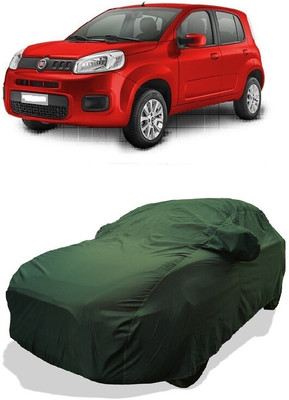 Coxtor Car Cover For Fiat Uno (With Mirror Pockets)(Green)