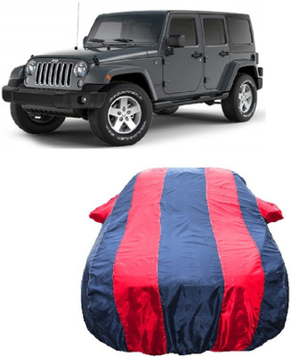 Wegather Car Cover For Jeep Wrangler Unlimited 3.6 4X4 (With Mirror Pockets)(Red)