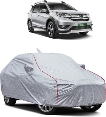 FUZICON Car Cover For Honda BR-V (With Mirror Pockets)(Silver)