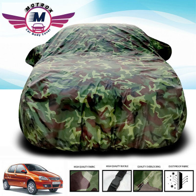 MoTRoX Car Cover For Tata Indica eV2 (Without Mirror Pockets)(Green)