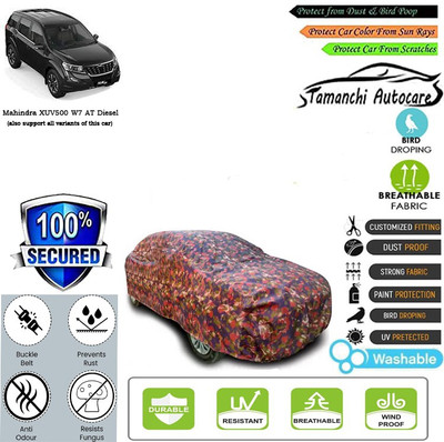Tamanchi Autocare Car Cover For Mahindra XUV500 W7 AT Diesel(Multicolor)