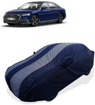 Coxtor Car Cover For Audi A8 (With Mirror Pockets)(Grey)