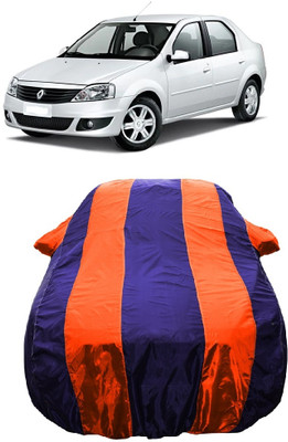 Wegather Car Cover For Renault Logan 1.4 GLX Play (With Mirror Pockets)(Orange)