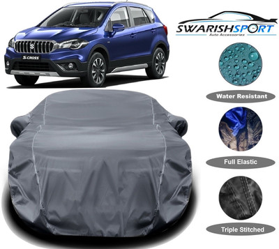 Swarish Car Cover For Maruti Suzuki S-Cross (With Mirror Pockets)(Grey)
