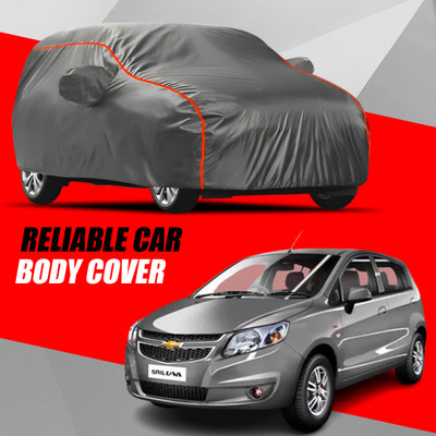 AXLOZ Car Cover For Chevrolet Sail UVA (With Mirror Pockets)(Multicolor)
