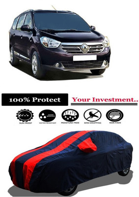 Amexride Car Cover For Renault Lodgy 110PS RxL 7 Seater (With Mirror Pockets)(Red)