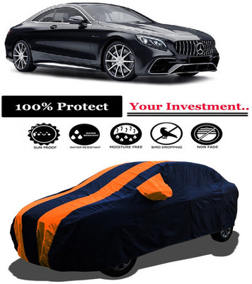 Amexride Car Cover For Mercedes Benz S-Class S 63 AMG Coupe (With Mirror Pockets)(Orange)