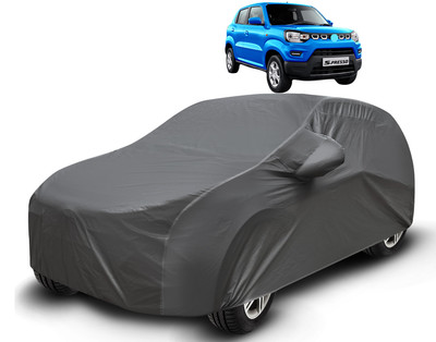 Caronix Car Cover For Maruti S-Presso (With Mirror Pockets)(Grey)