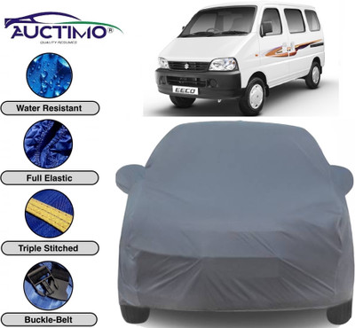 AUCTIMO Car Cover For Maruti Suzuki Eeco (With Mirror Pockets)(Grey)