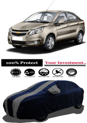 Amexride Car Cover For Chevrolet Sail Sedan (With Mirror Pockets)(Grey)