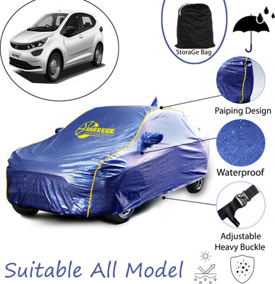GARREGE Car Cover For Tata Altroz EV (With Mirror Pockets)(Blue, For 2025 Models)