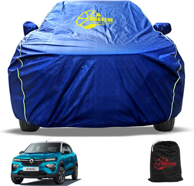 GARRREGE Car Cover For Renault Kwid (With Mirror Pockets)(Red, Silver)