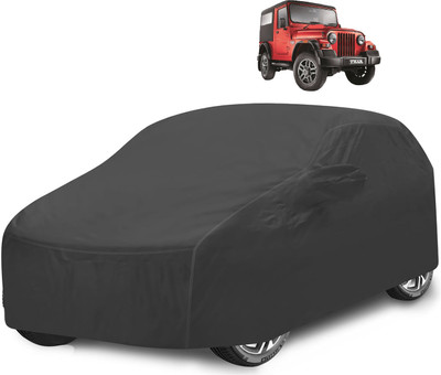 Caronix Car Cover For Mahindra Thar (With Mirror Pockets)(Grey)