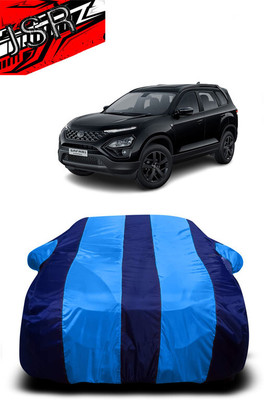 J S R Car Cover For Tata Safari (6 Seater) (With Mirror Pockets)(Blue)