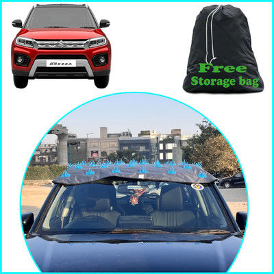 FAMEXON Car Cover For Maruti Suzuki Brezza (Without Mirror Pockets)(Grey)