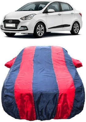 Wegather Car Cover For Hyundai Xcent (With Mirror Pockets)(Red)