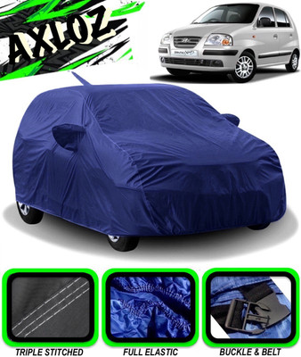 AXLOZ Car Cover For Hyundai Santro Xing (With Mirror Pockets)(Blue)