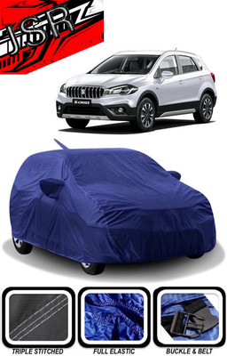 J S R Car Cover For Maruti S-Cross Premia (With Mirror Pockets)(Blue)