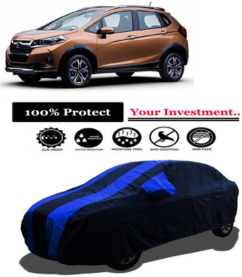 Amexride Car Cover For Honda WRV i-DTEC S Diesel (With Mirror Pockets)(Multicolor)