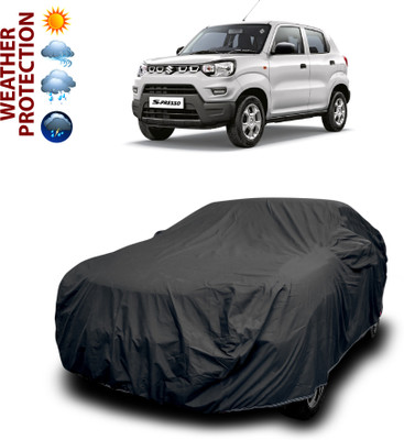 CODOKI Car Cover For Maruti Suzuki S-Presso (With Mirror Pockets)(Black, For 2019, 2020, 2021, 2022, 2023, 2024 Models)