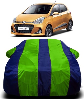 AXLOZ Car Cover For Hyundai Grand i10 (With Mirror Pockets)(Multicolor)