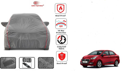 Auto Oprema Car Cover For Hyundai Xcent (With Mirror Pockets)(Grey)