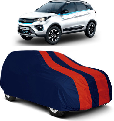 MoTRoX Car Cover For Tata Nexon (Without Mirror Pockets)(Red, Blue)