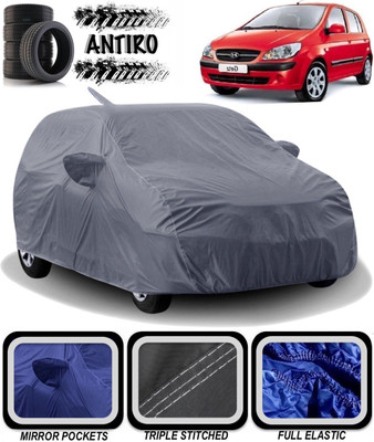 ANTIRO Car Cover For Hyundai Getz (With Mirror Pockets)(Grey)